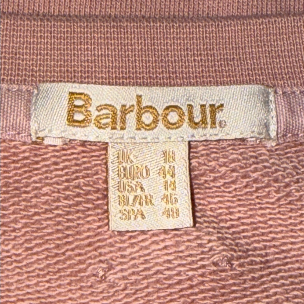 Barbour Padstow Crewneck Sweatshirt SZ 14 - Picture 8 of 9